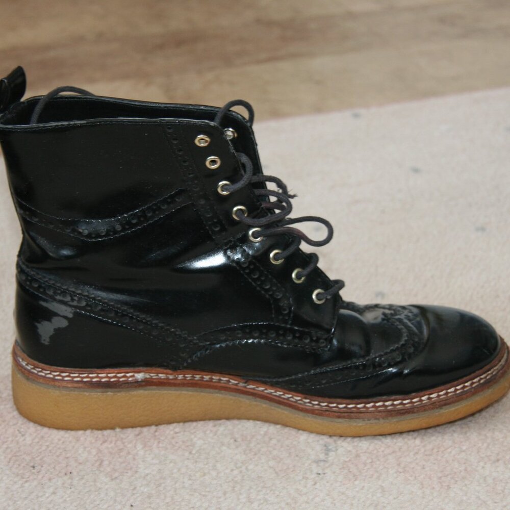 Patent leather Zara ankle boots - Picture 2 of 5